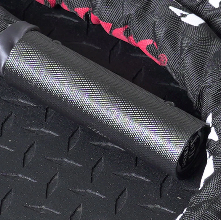 Corde de combat XM FITNESS 50' Premium avec manchon - Corde de gymnastique de 1,5" d'épaisseur