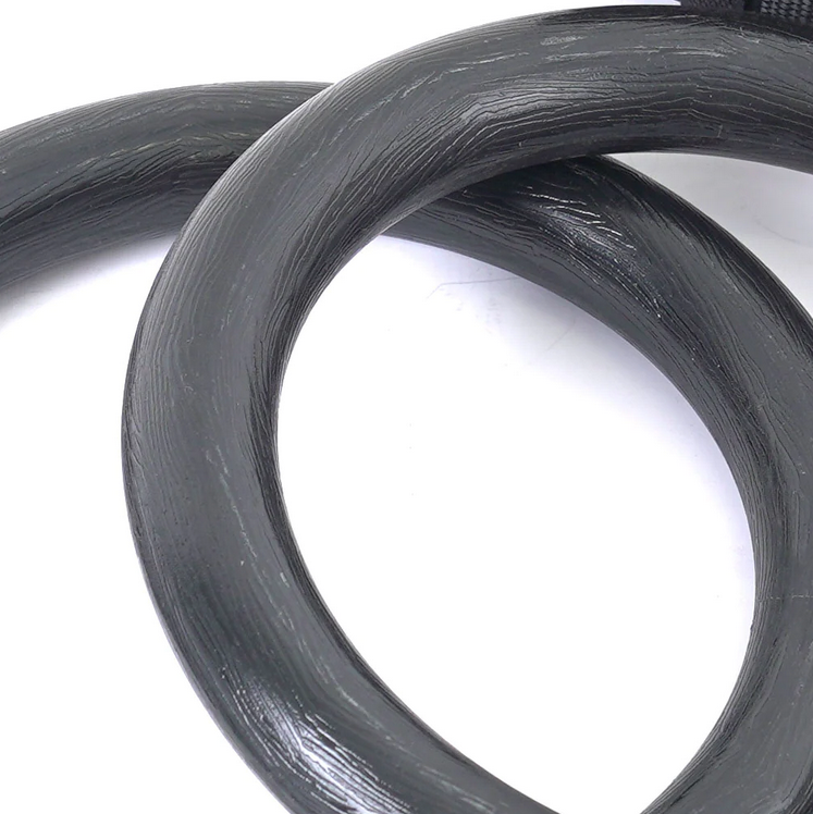 Anneaux de gymnastique en plastique noirs XM Fitness Résidentiel