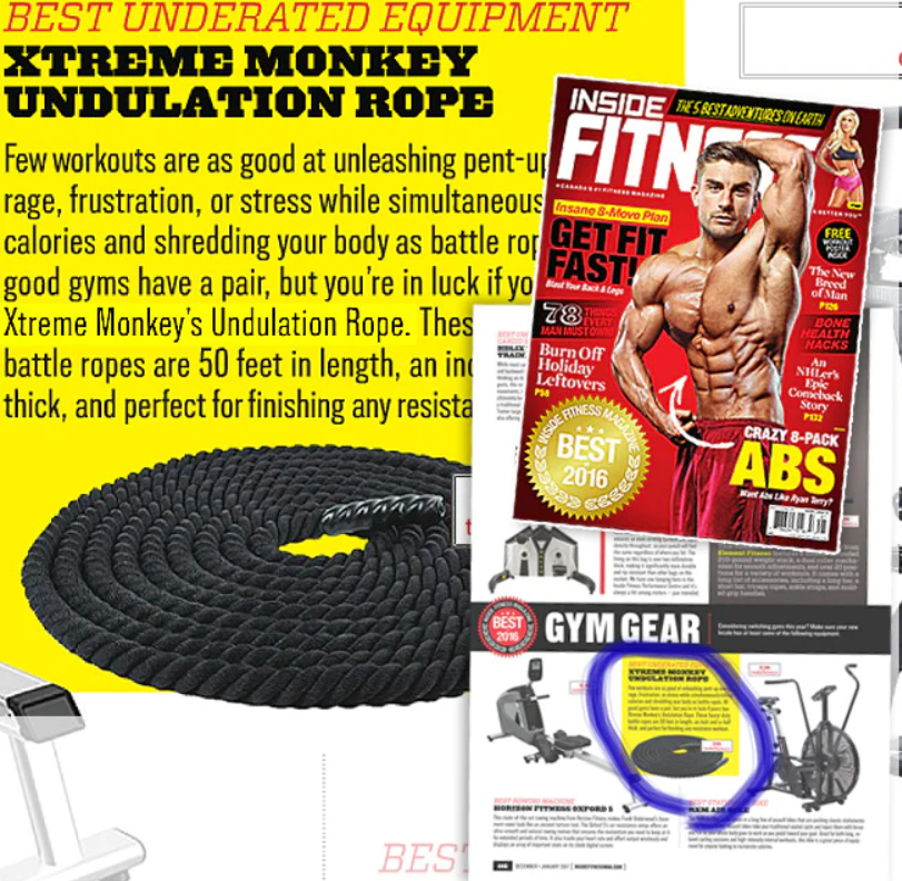 Battle Rope : Gym Rope 50’ : 1.5” d’épaisseur