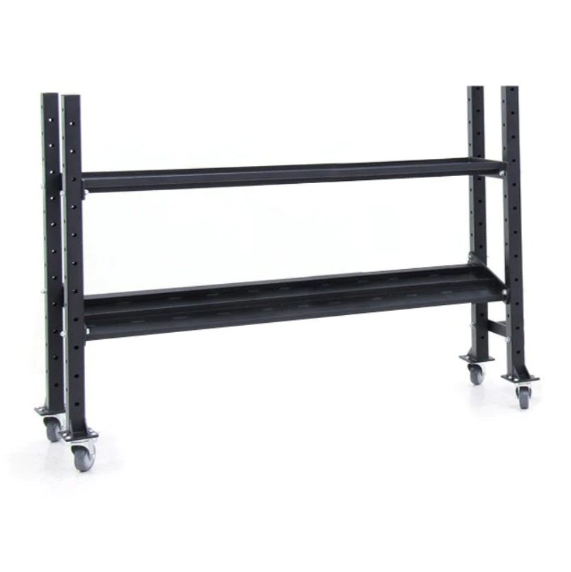 XM FITNESS 2-Tier Kettlebell/Dumbbell Storage Rack - 6 Feet