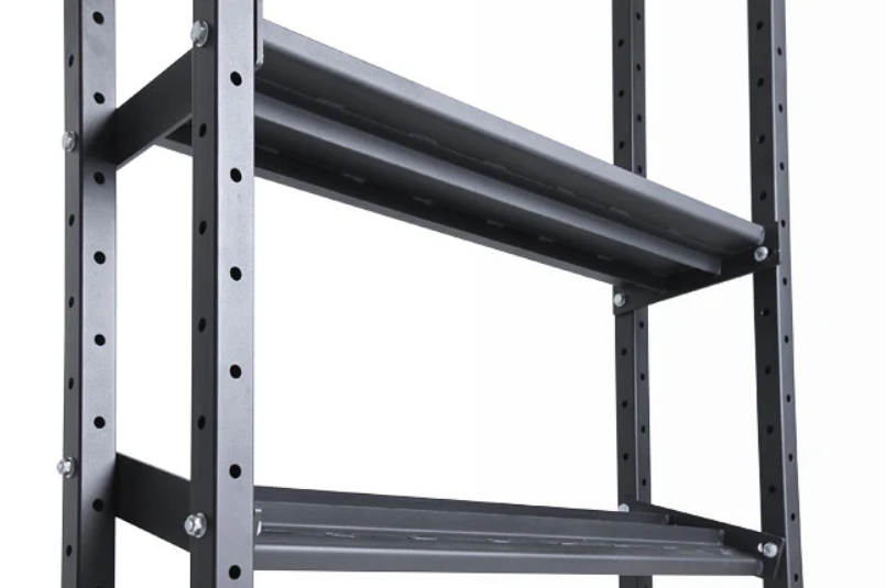 XM FITNESS 2-Tier Kettlebell/Dumbbell Storage Rack - 6 Feet