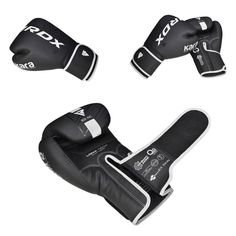GANTS DE BOXE F6 NOIR MAT