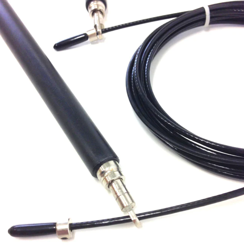 Corde à sauter à vitesse avec câble réglable à roulement à billes