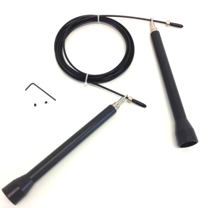 Corde à sauter à vitesse avec câble réglable à roulement à billes