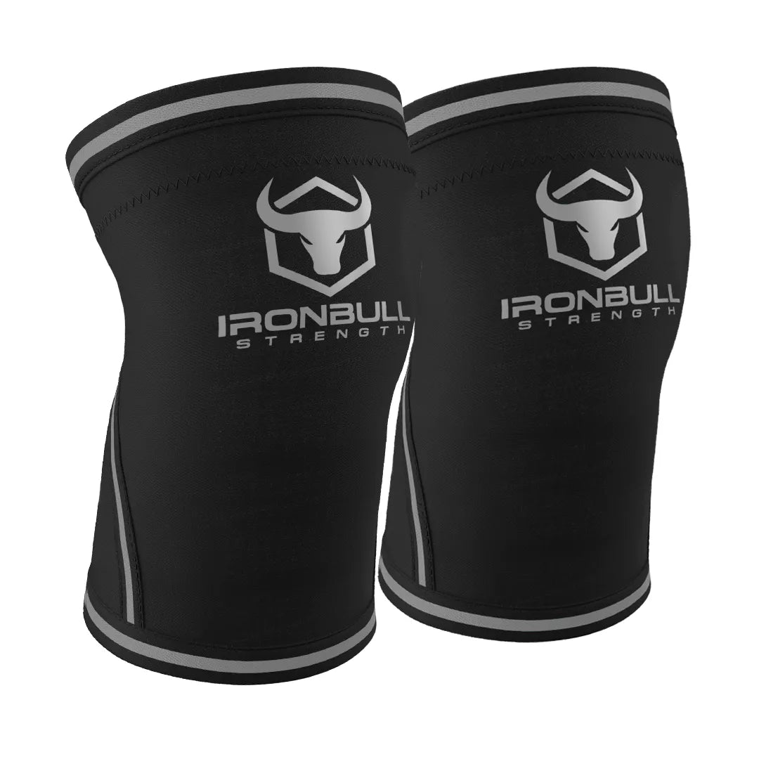 7mm Knee Sleeves - Black/Gray / S - Fitness Dépôt +