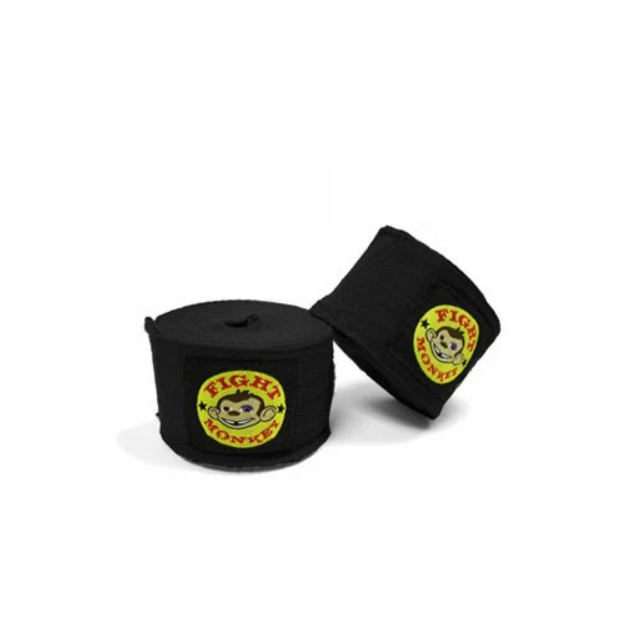 Fight Monkey 180" Hand Wraps - Black