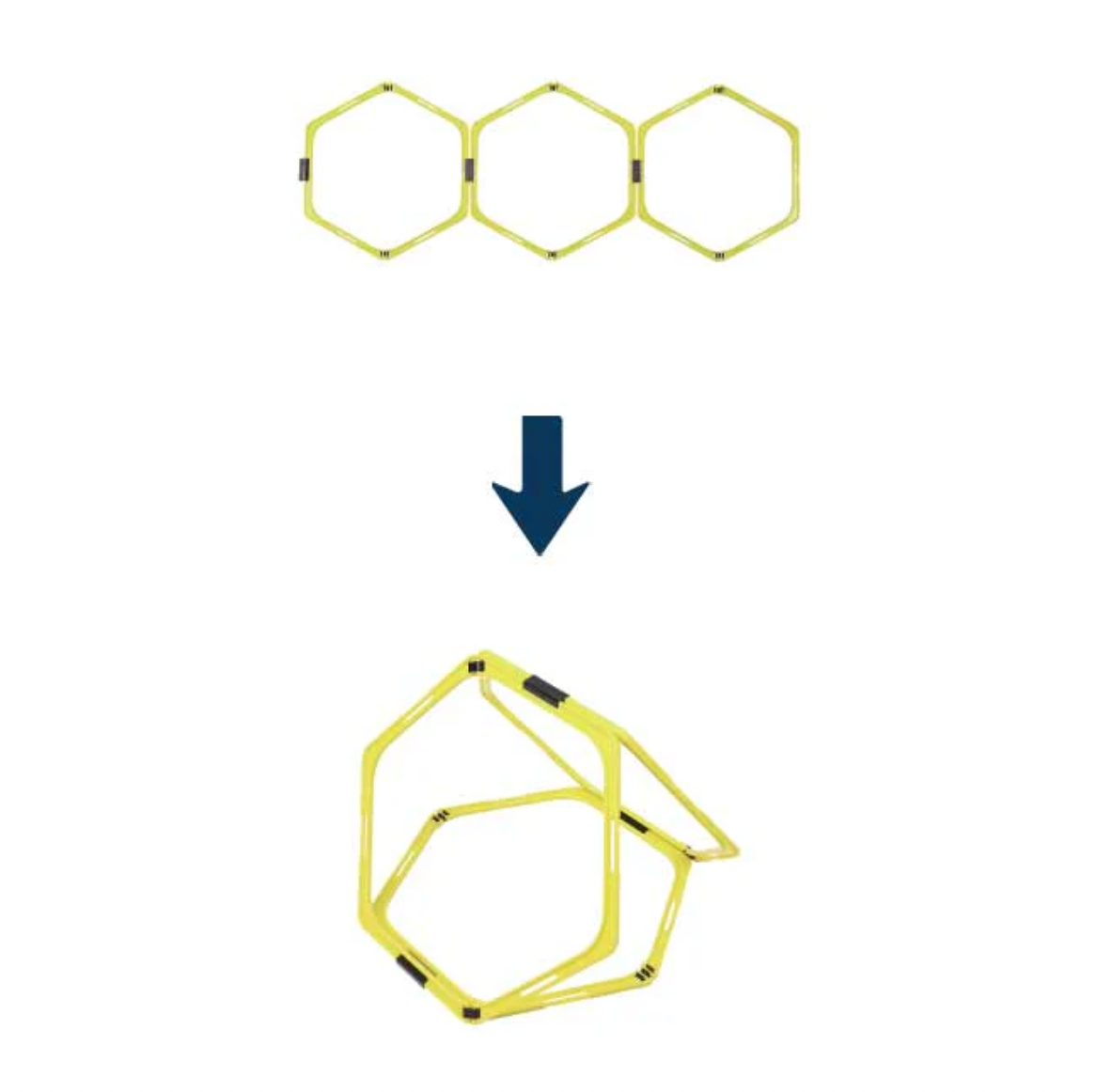 XM FITNESS AGILITY TRAINER / HEX HURDLES