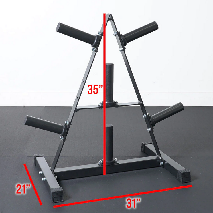 Rack a bumper plate et poids olympique Ironax