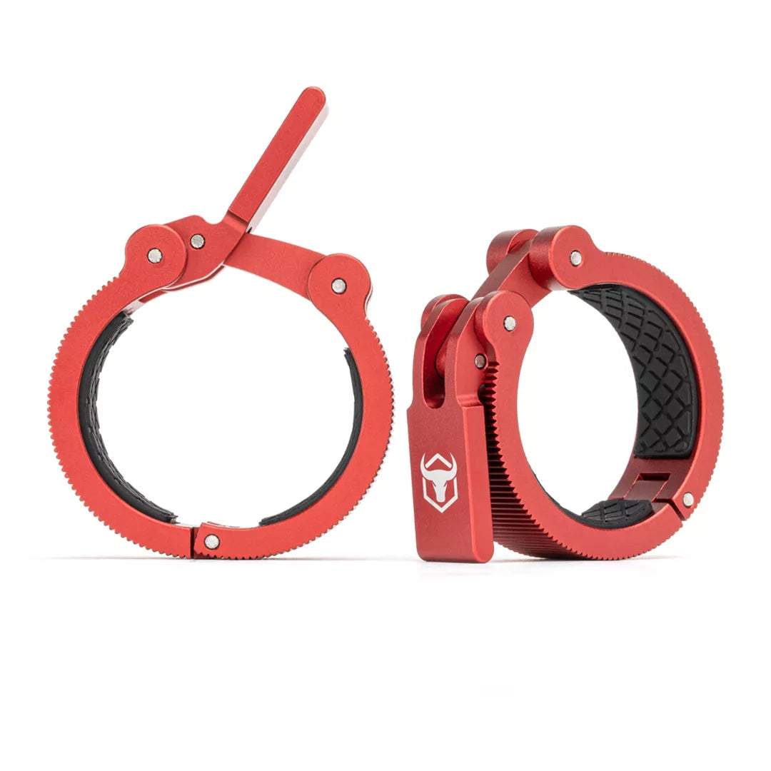 Barbell Collars - Aluminum - Red - Fitness Dépôt +