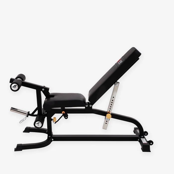 Banc de musculation Al-3018 avec attachement leg curl, leg extension et preacher curl
