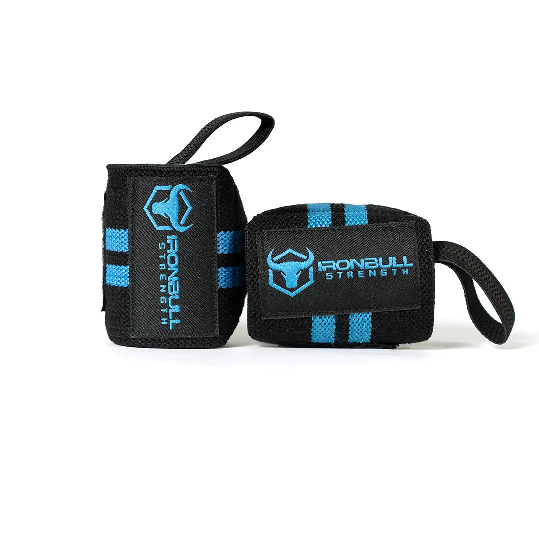 Women Wrist Wraps - Black/Olympic Blue - Fitness Dépôt +