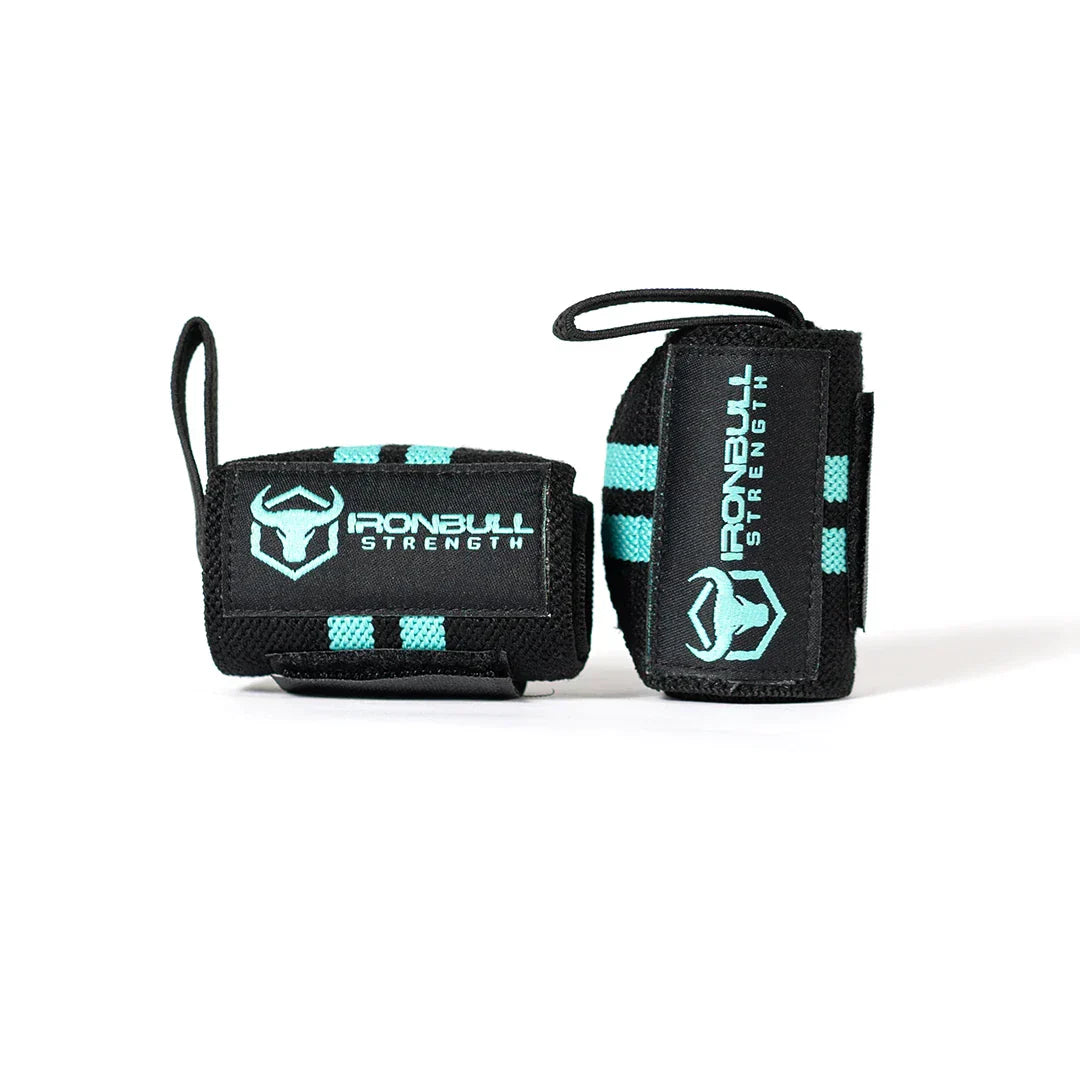 Women Wrist Wraps - Black/Turquoise - Fitness Dépôt +