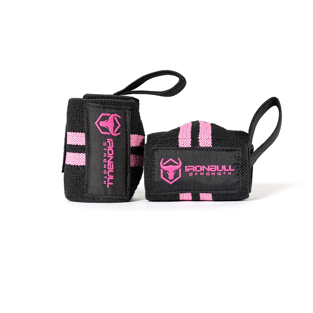 Women Wrist Wraps - Black/Pink - Fitness Dépôt +