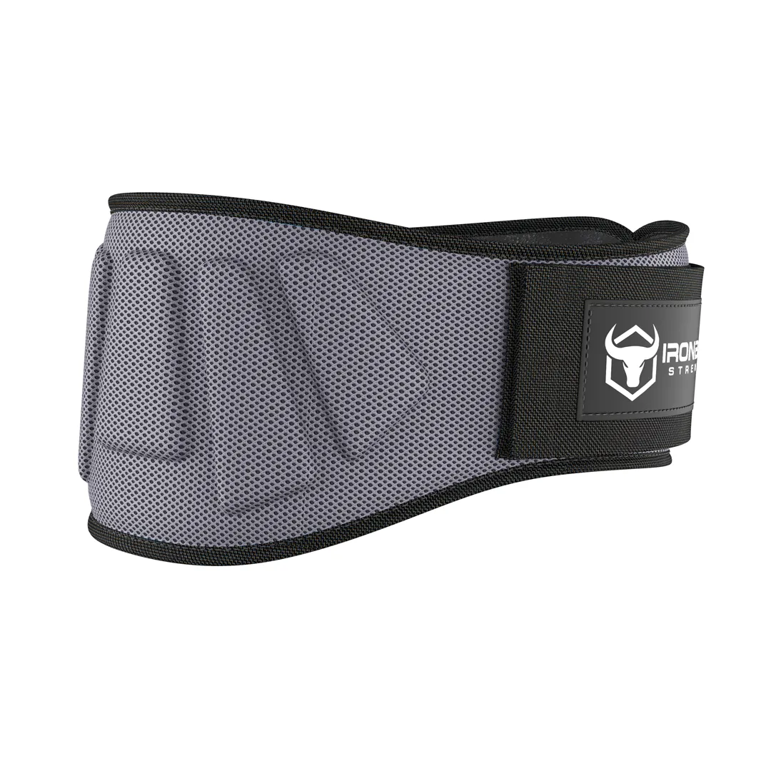 6" Reinforced Nylon Lifting Belt - Gray / M - Fitness Dépôt +