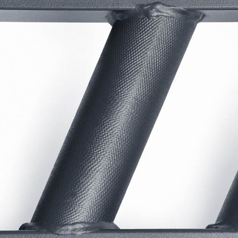 Barre suisse coudée en acier noir XM FITNESS