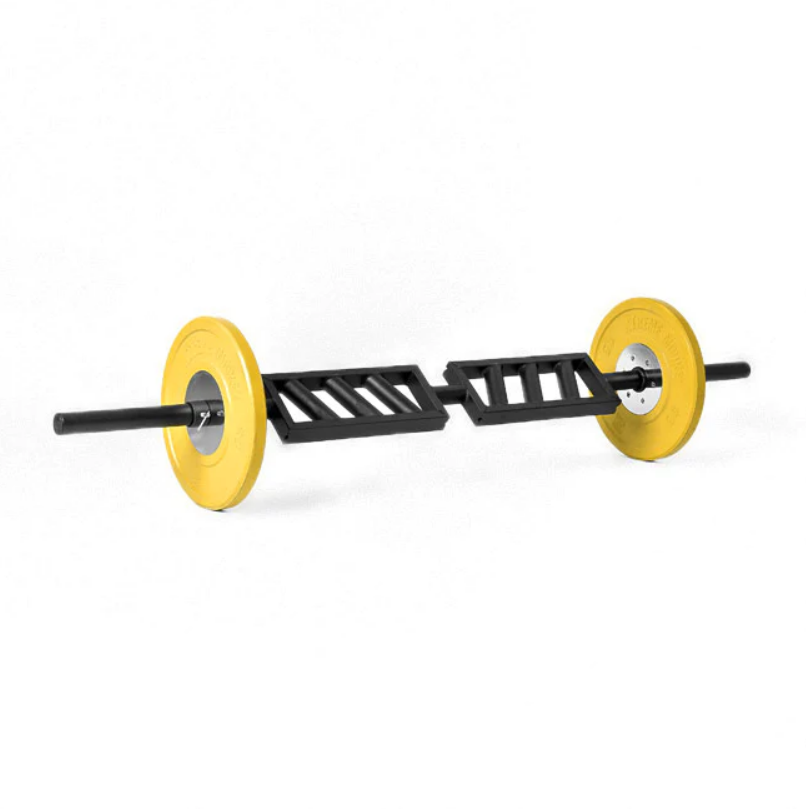 Barre suisse coudée en acier noir XM FITNESS