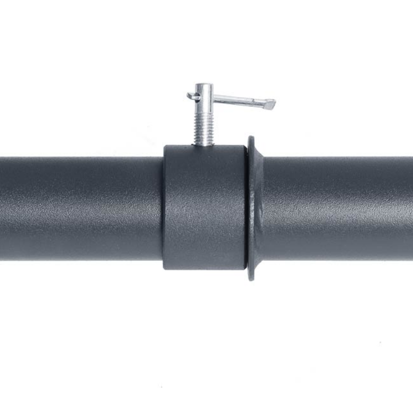 Barre suisse coudée en acier noir XM FITNESS