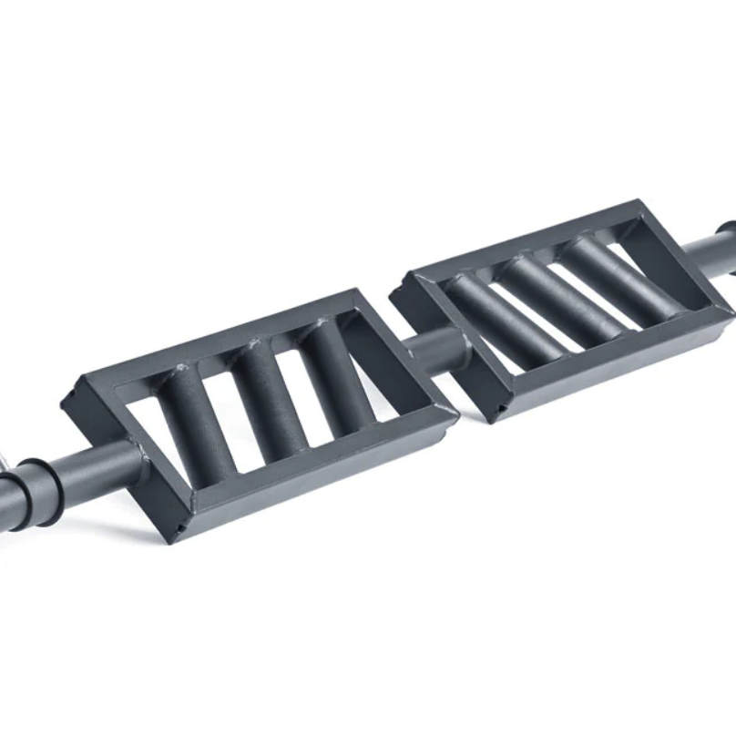 Barre suisse coudée en acier noir XM FITNESS