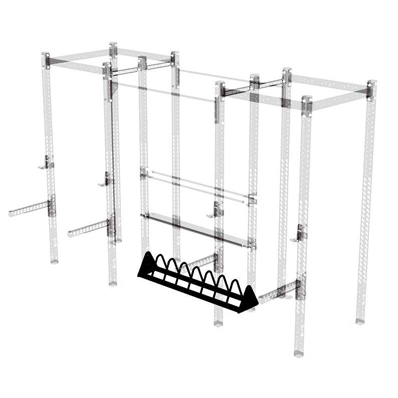 Unité de rangement pour plaque de pare-chocs XM FITNESS