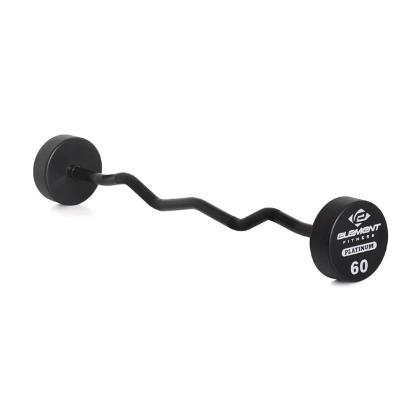 Ensemble d'haltères curl en polyuréthane commercial Element Fitness