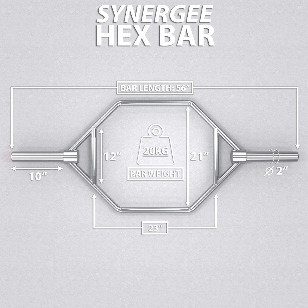 Commercial Olympic Hex Bar de Marque Synergee