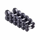 Haltère hexagonal en caoutchouc choix entre 3lb et 125lb - Fitness Dépôt +