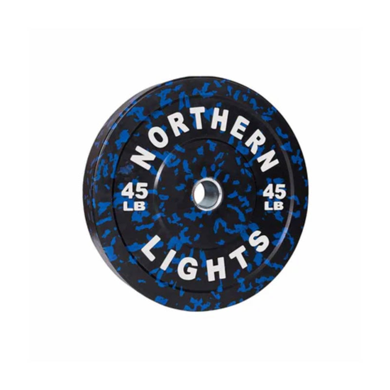 Plaque de pare-chocs olympique Northern Lights Fleck, 45 lb, bleu