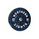 Plaque de pare-chocs olympique Northern Lights Fleck, 45 lb, bleu
