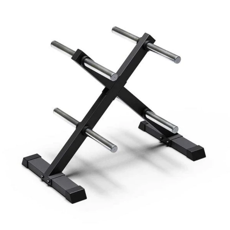 XM FITNESS bumper plate rack and Olympic weights