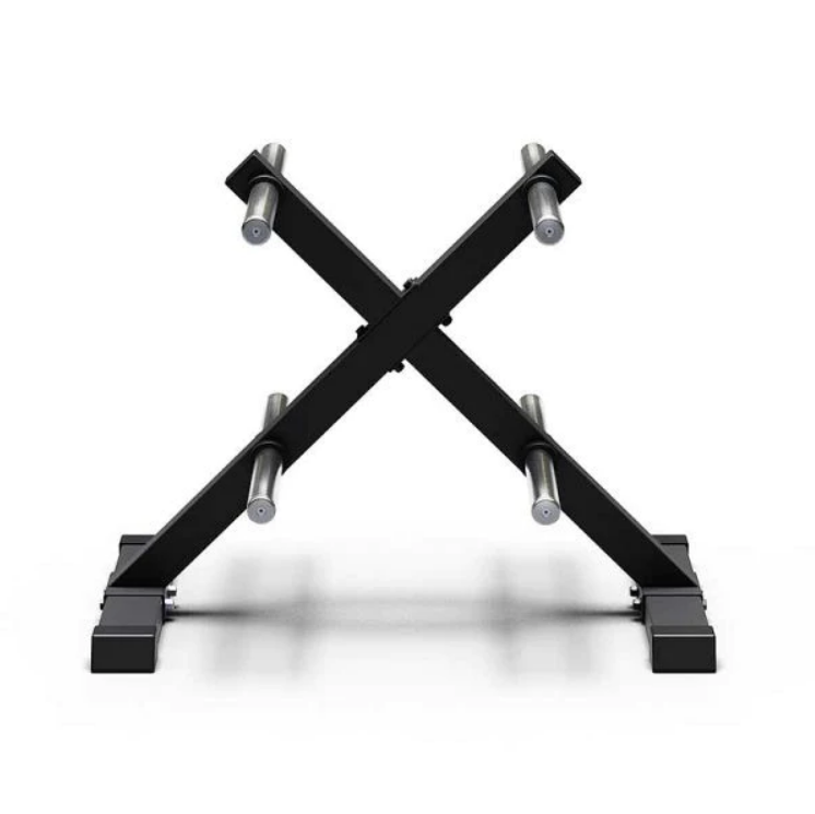 XM FITNESS bumper plate rack and Olympic weights