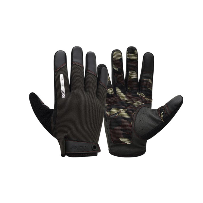 RDX Sport T2 lifting gloves (weight training), touchscreen compatible, full fingers