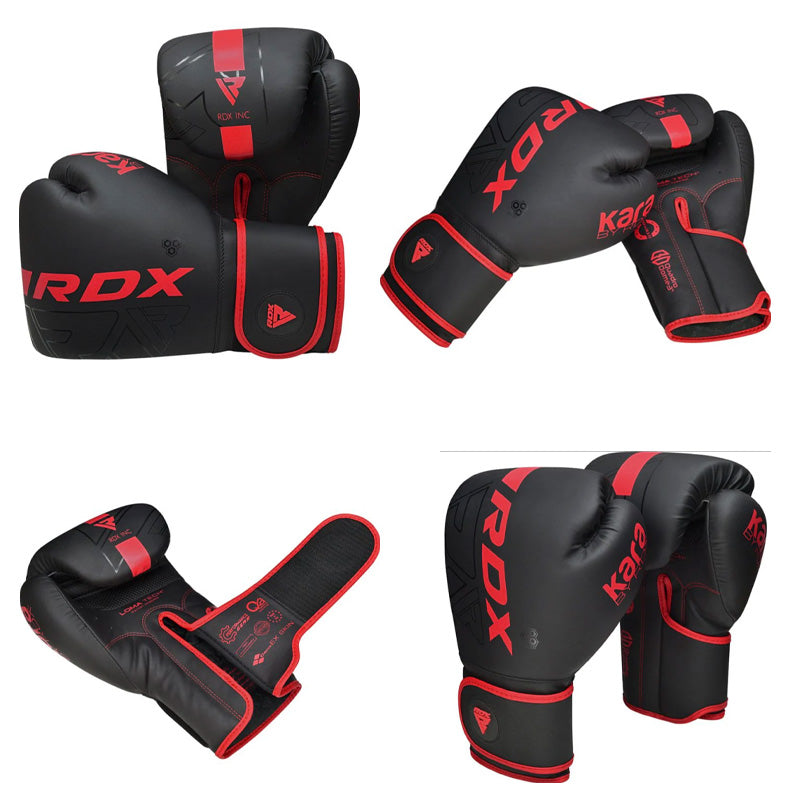 F6 MATTE BLACK BOXING GLOVES