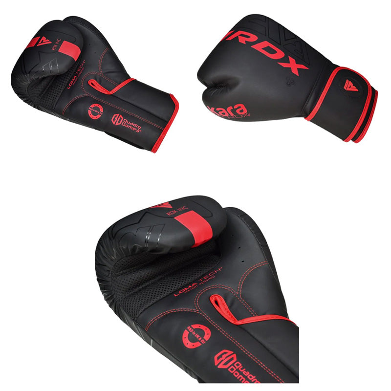 F6 MATTE BLACK BOXING GLOVES
