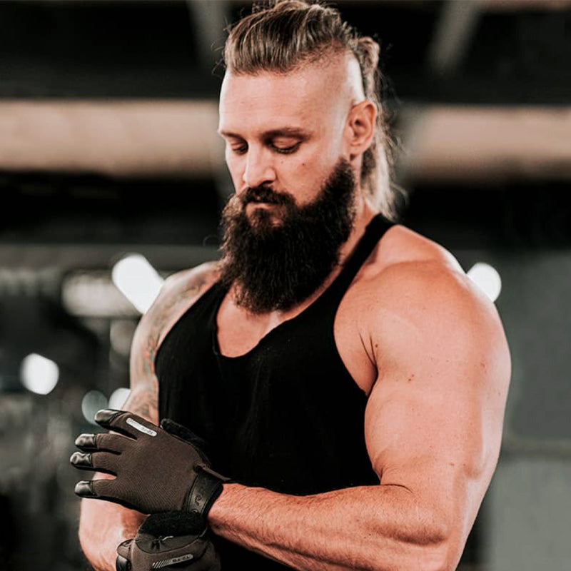 RDX Sport T2 lifting gloves (weight training), touchscreen compatible, full fingers