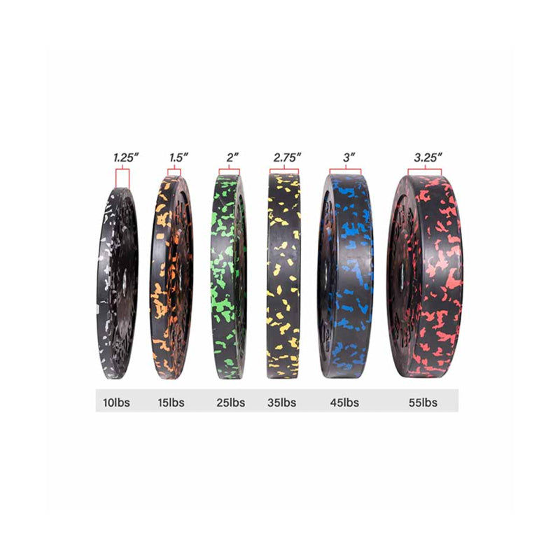 Plaque de pare-chocs olympique Northern Lights Fleck, 45 lb, bleu