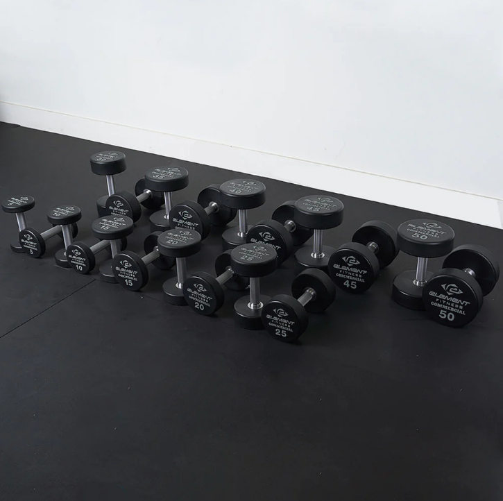 <tc>ELEMENT FITNESS 5 - 50 URETHANE DUMBBELL SET</tc>