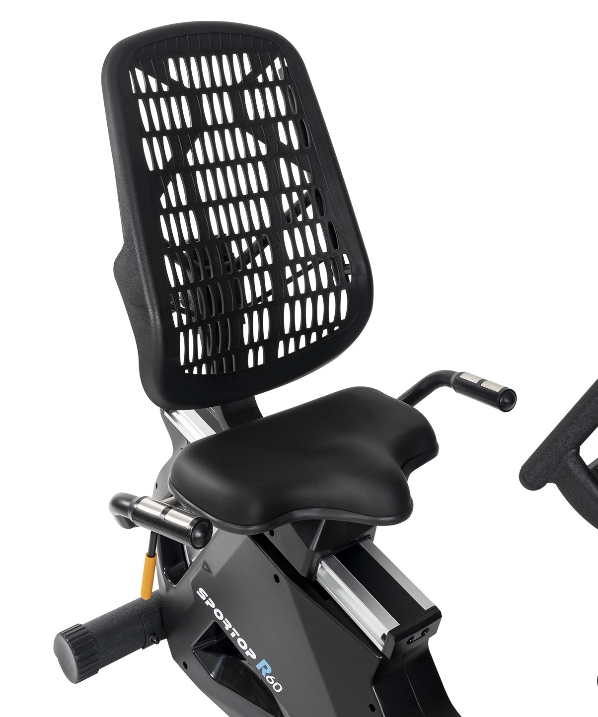 Détails de réglage du vélo couché Sportop R60