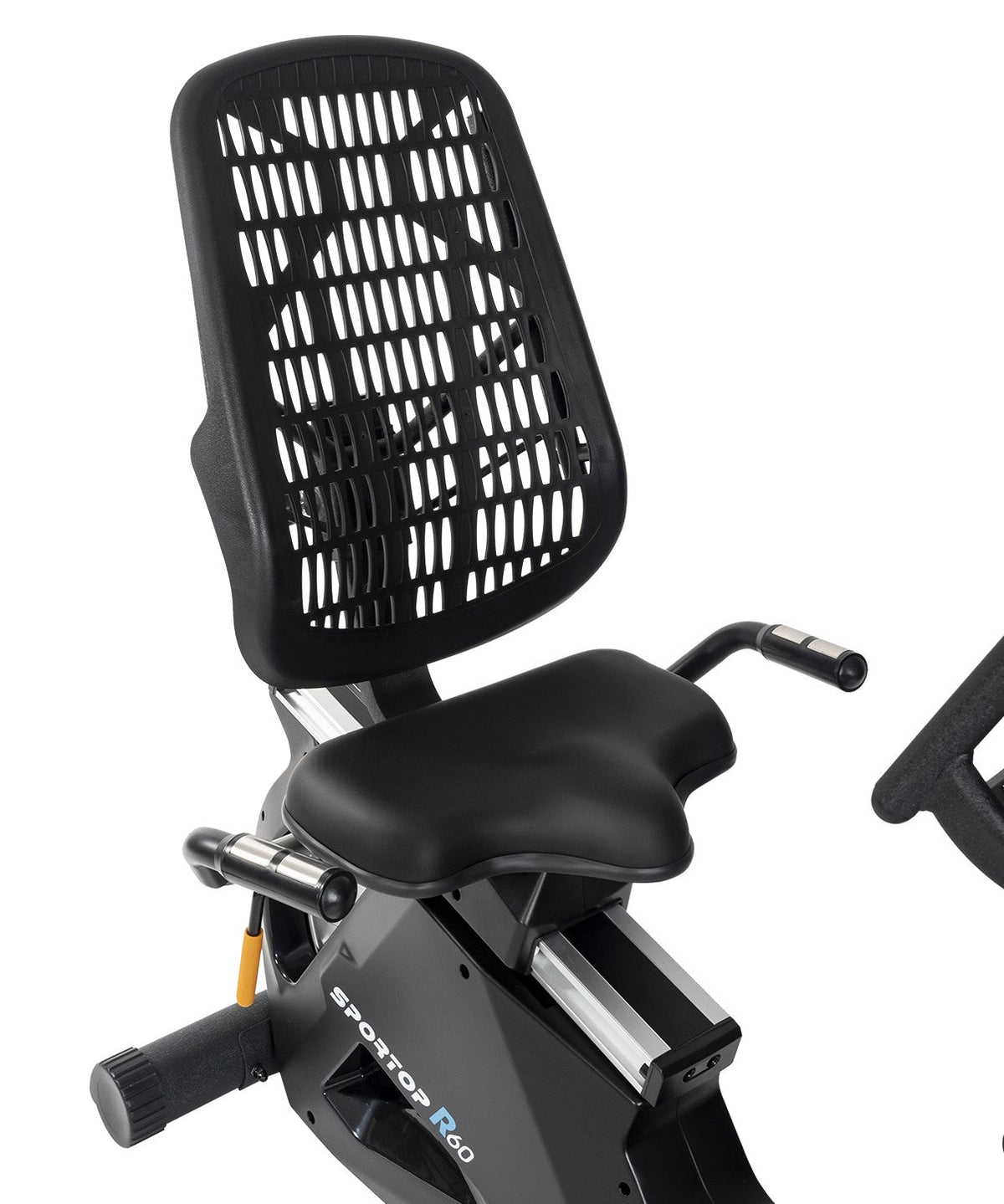 Détails de réglage du vélo couché Sportop R60