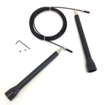 Speed ​​jump rope with adjustable ball bearing cable