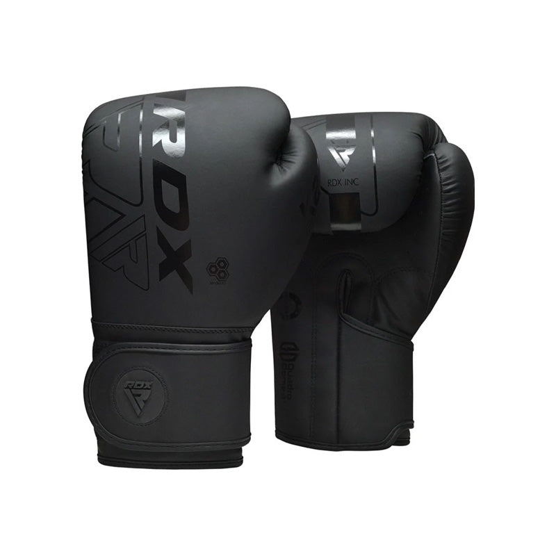 F6 MATTE BLACK BOXING GLOVES