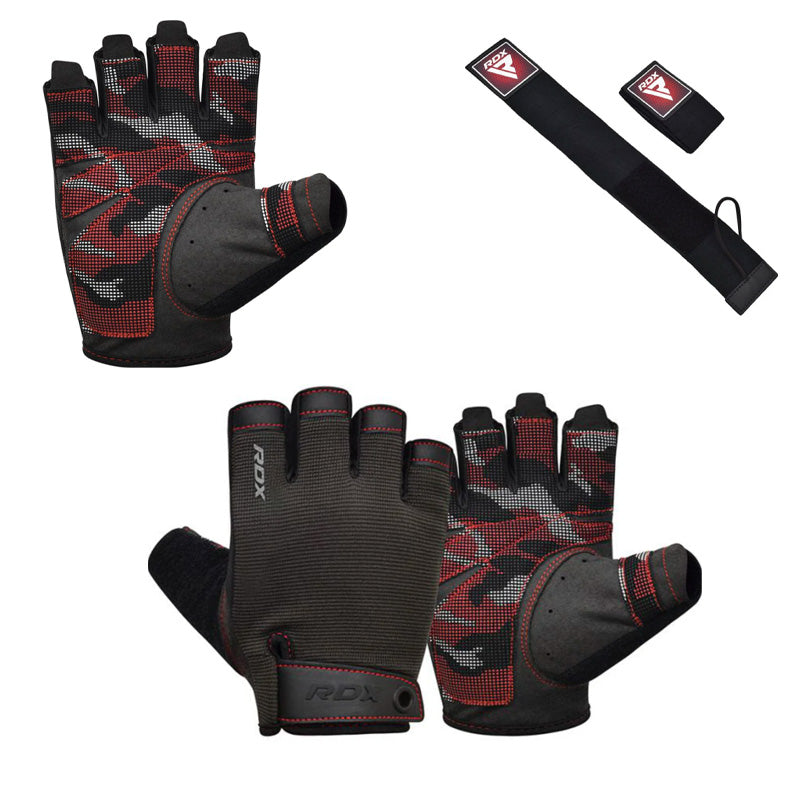 Gants de gymnastique demi-doigts d'haltérophilie T2