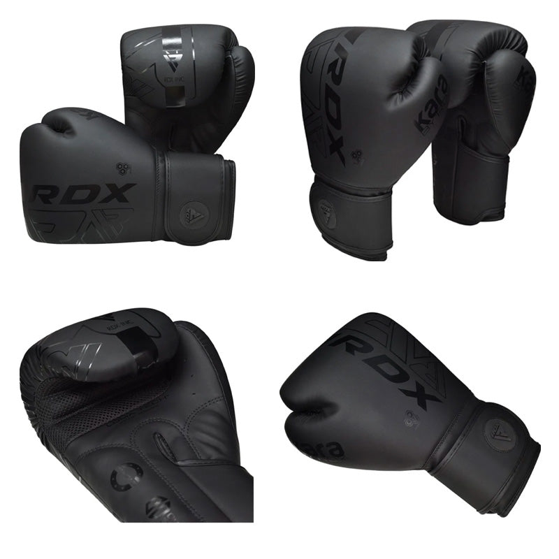 F6 MATTE BLACK BOXING GLOVES