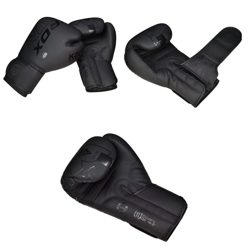 F6 MATTE BLACK BOXING GLOVES