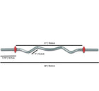 YORK® Tubular Spin Lock Curl Bar w/ Collars – photo 2
