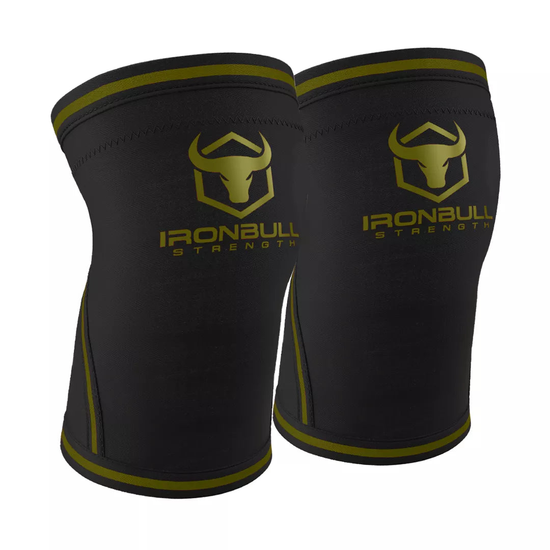 7mm Knee Sleeves - Black/Milspec Green / M - Fitness Dépôt +