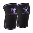 7mm Knee Sleeves - Black/Purple / M - Fitness Dépôt +