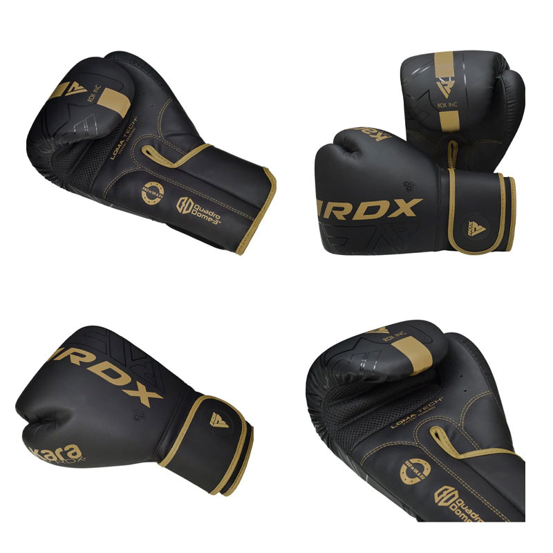 F6 MATTE BLACK BOXING GLOVES
