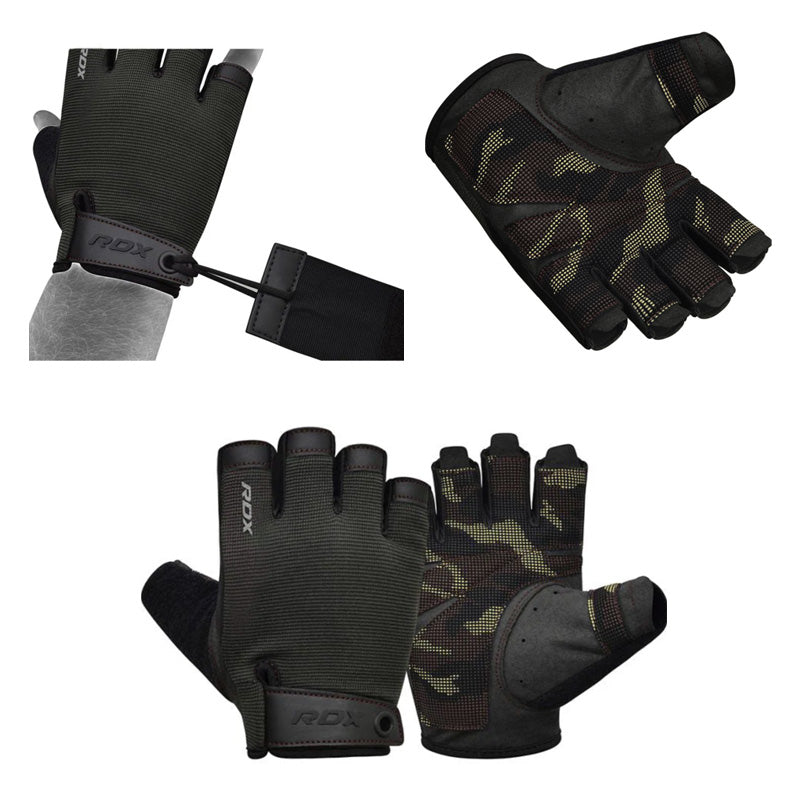 Gants de gymnastique demi-doigts d'haltérophilie T2