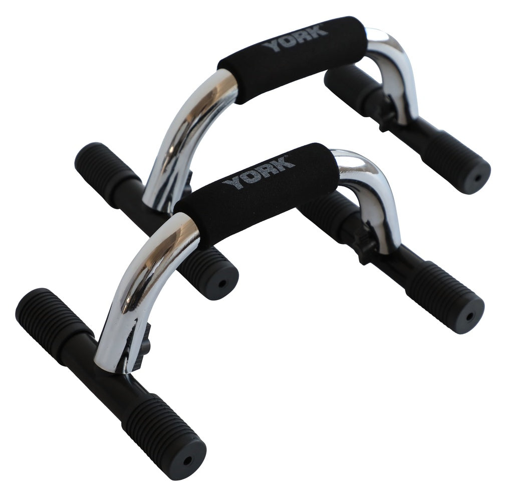 YORK Chrome Push Up Bars