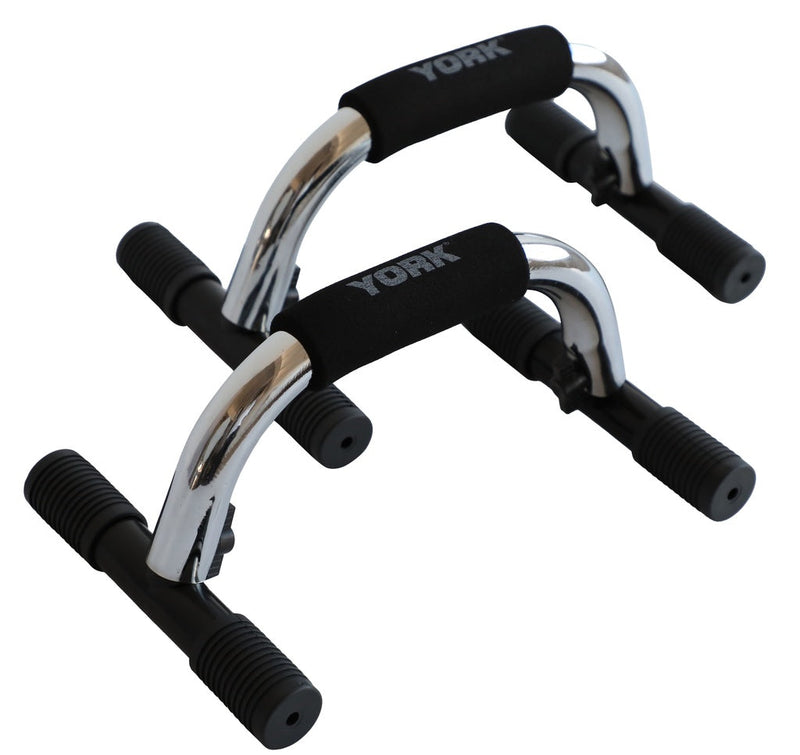 YORK Chrome Push Up Bars